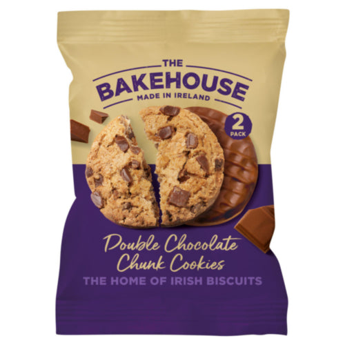 24 x The Bakehouse Double Chocolate Chunk Cookies 45G