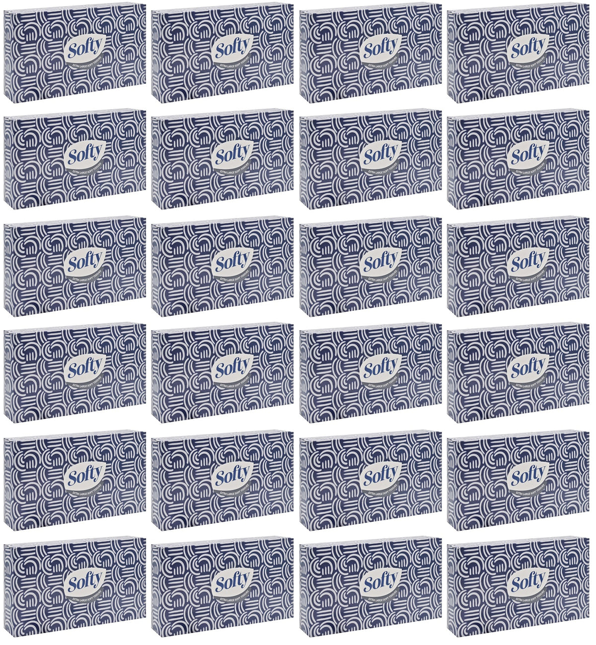 24 X Softy Tissue Extra Large 2 Ply - 80 Pack