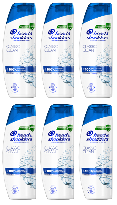 6 x Head & Shoulders Classic Clean 250Ml