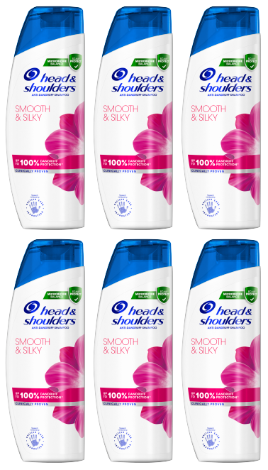 6 x Head & Shoulders Smooth & Silky 250Ml