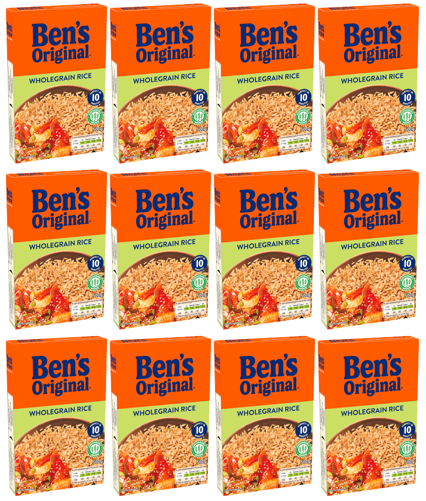 12 x Ben's Wholegrain Rice 500G