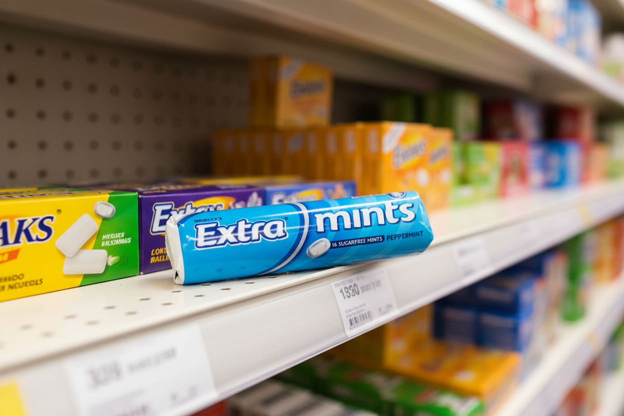 24 X Extra Mints Sugarfree Peppermint Roll Pack 16 PCE