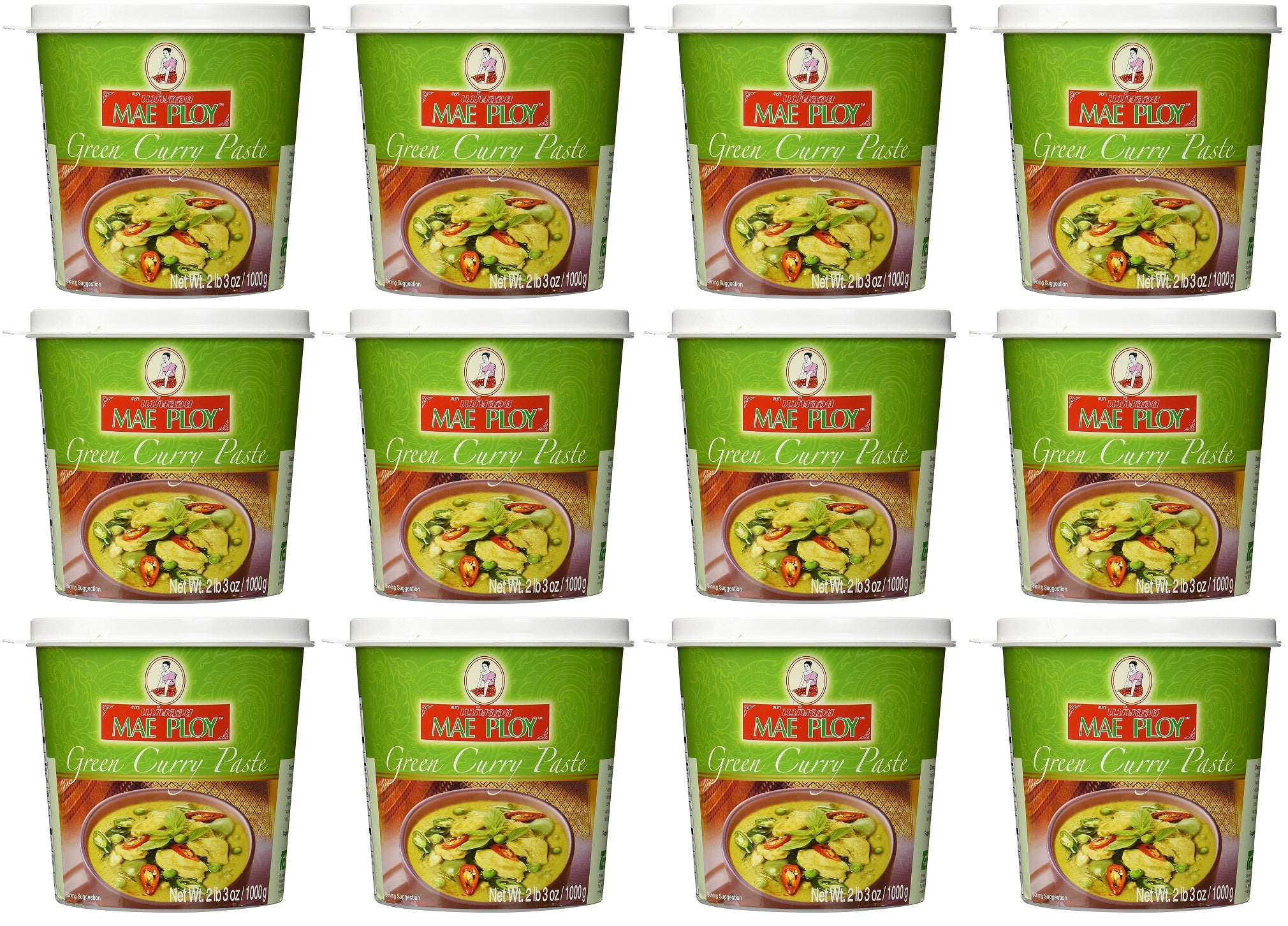 12 x Mae Ploy Curry Paste Green