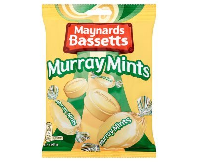 12 x Maynards Bassetts Murray Mints Sweets Bag 193G