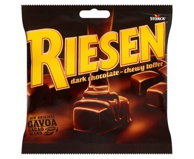 15 x Riesen Dark Chocolate - Chewy Toffee 135G