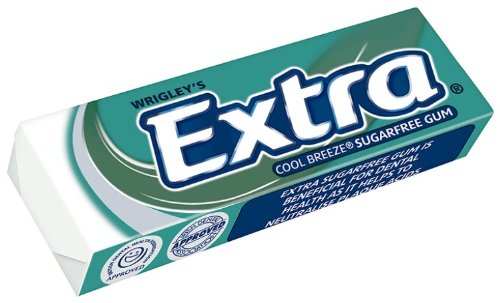 30 x Extra Cool Breeze Sugarfree Chewing Gum 10 Pieces