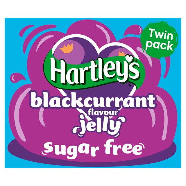 12 x Hartley's Sugar Free Blackcurrant Flavour Jelly 2 X 11.5G