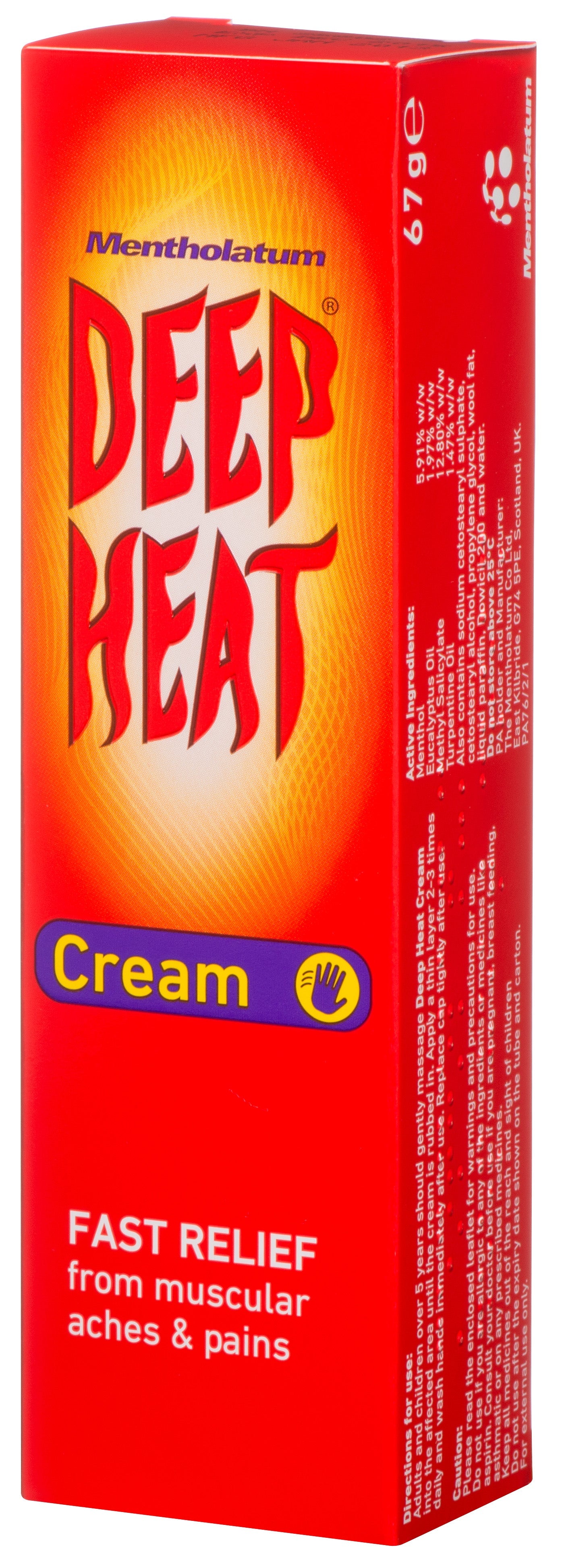 6 x Deep Heat Fast Relief Cream 67G