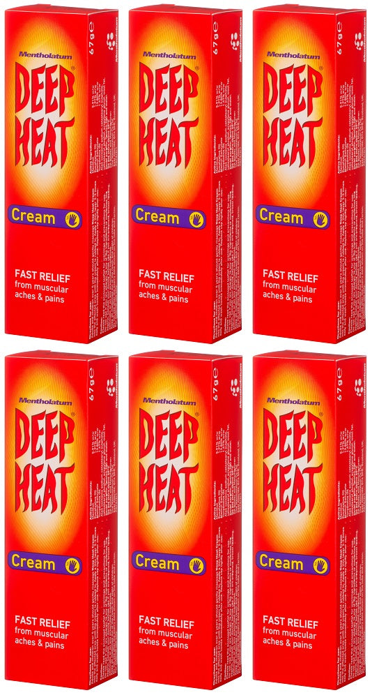 6 x Deep Heat Fast Relief Cream 67G