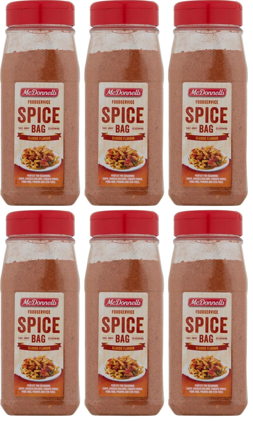 6 x Mcdonnells Foodservice Spice Bag Classic Flavour 600G