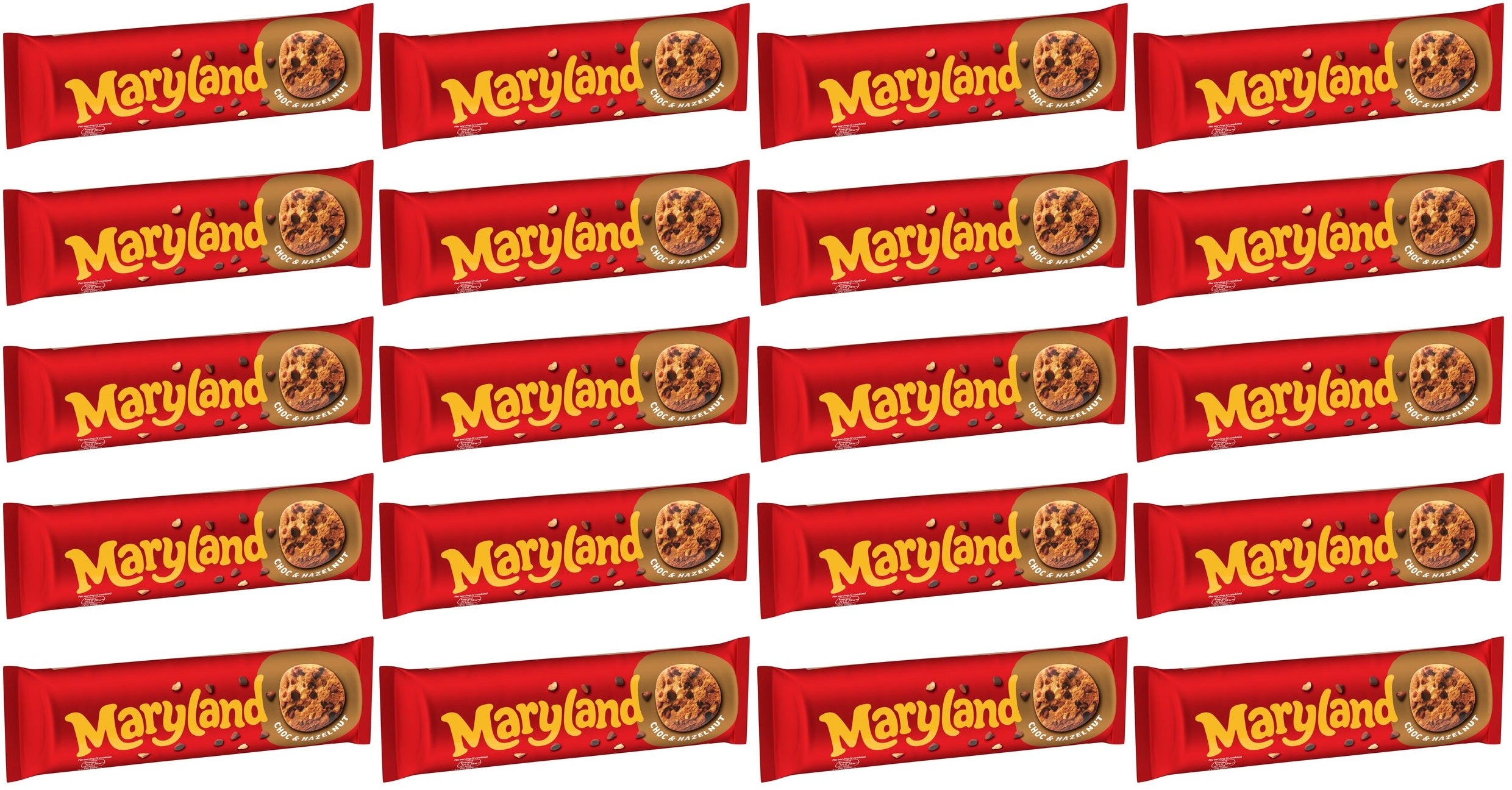 20 x Maryland Chocolate Chip & Nut - 200GM