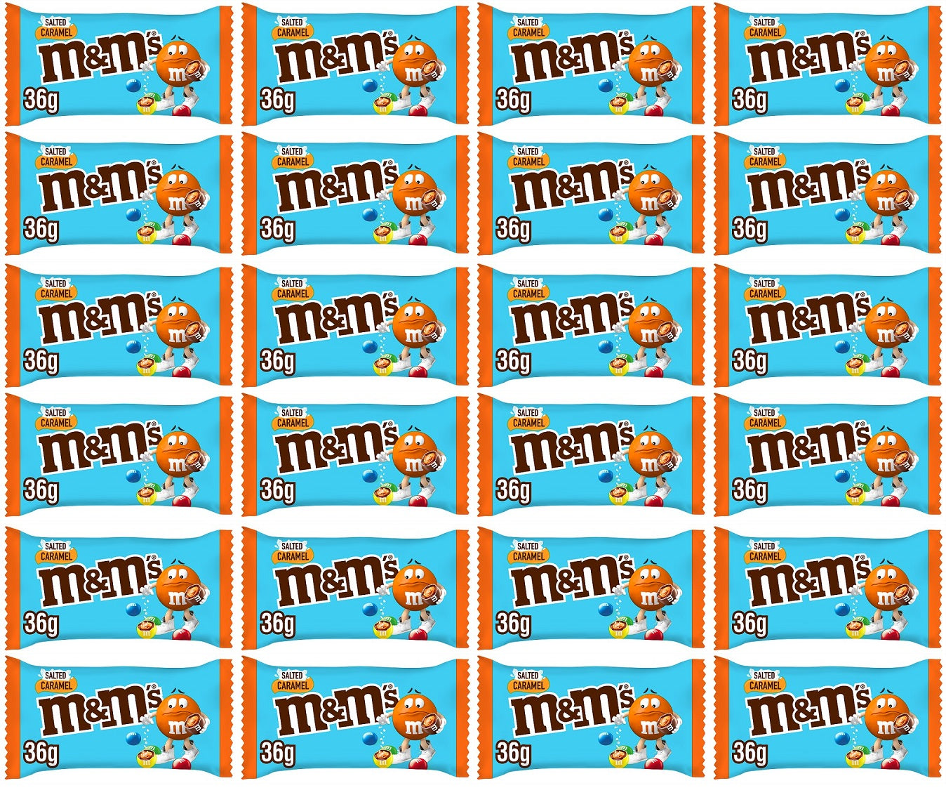 24 x M&M's Salted Caramel & Milk Chocolate Bag 36G
