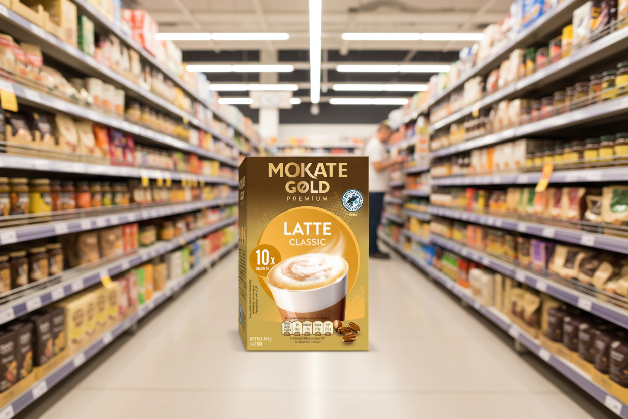 12 x Mokate Gold Latte 10 Sachets  - 140GM