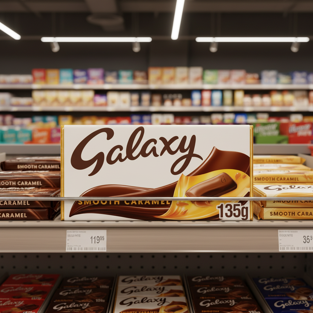 24 X Galaxy Chocolate Caramel Large Block Bar - 135Gm