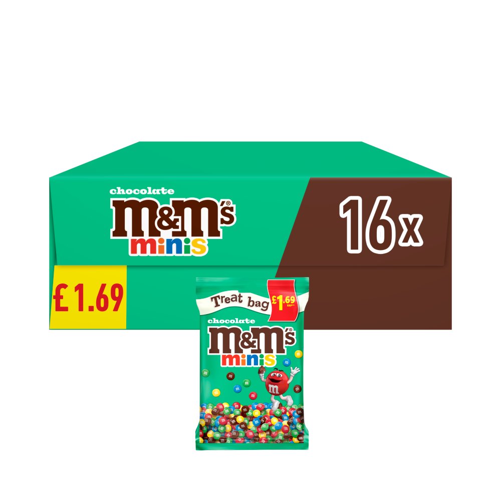 16 X M&M'S Chocolate Minis Treat Bag - 70Gm