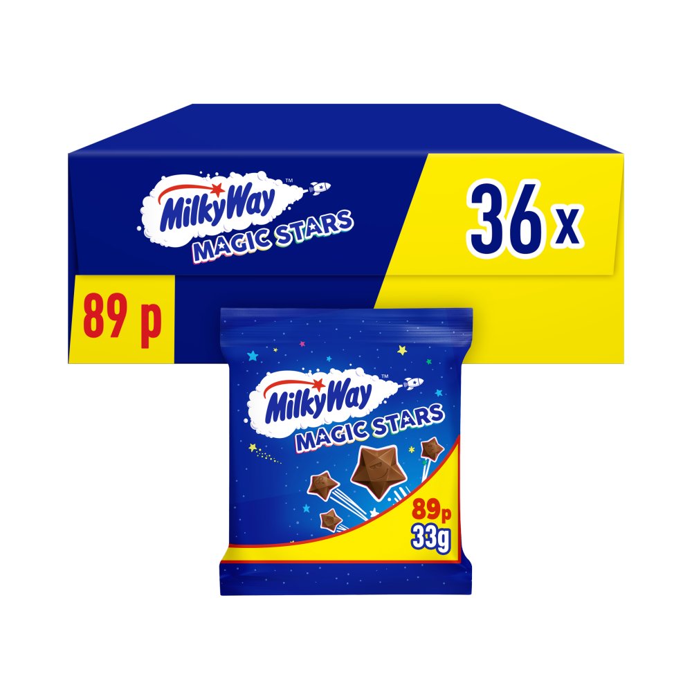 36 X Milky Way Magic Stars Chocolate Bag - 33G