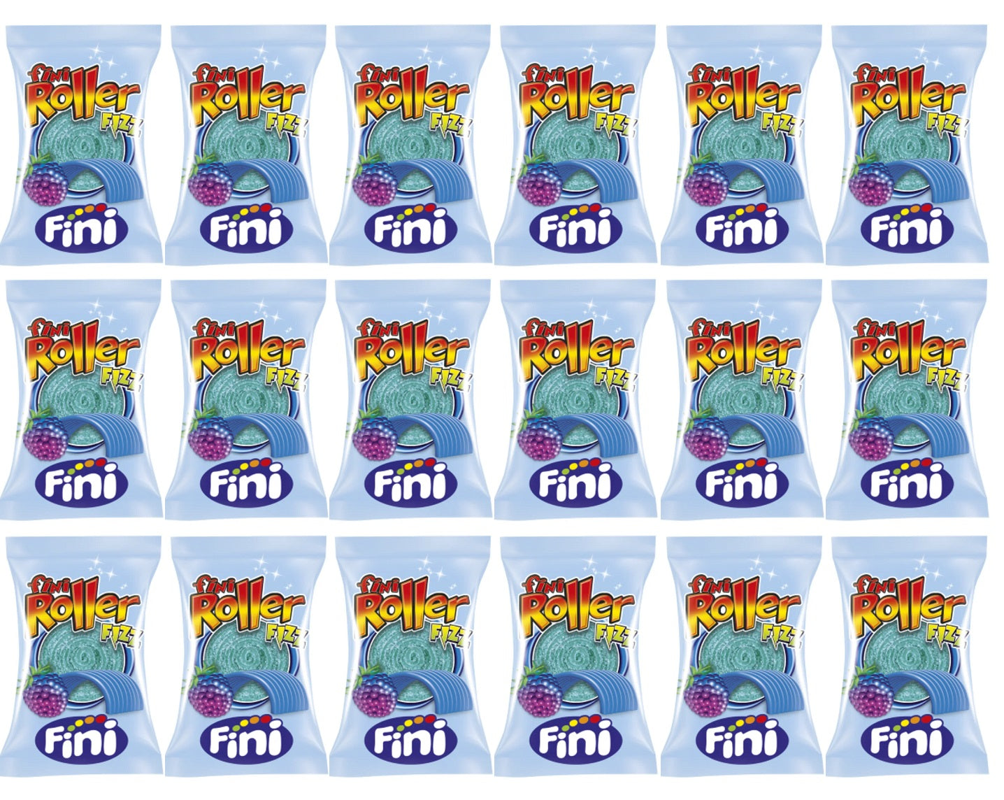 18 X Fini Raspberry Roller - 20Gm