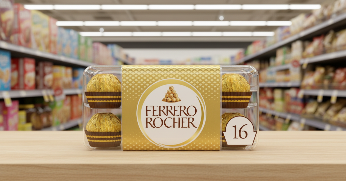 Ferrero Rocher Chocolate Pralines Gift Box Of Chocolate 16 Pieces (200G)