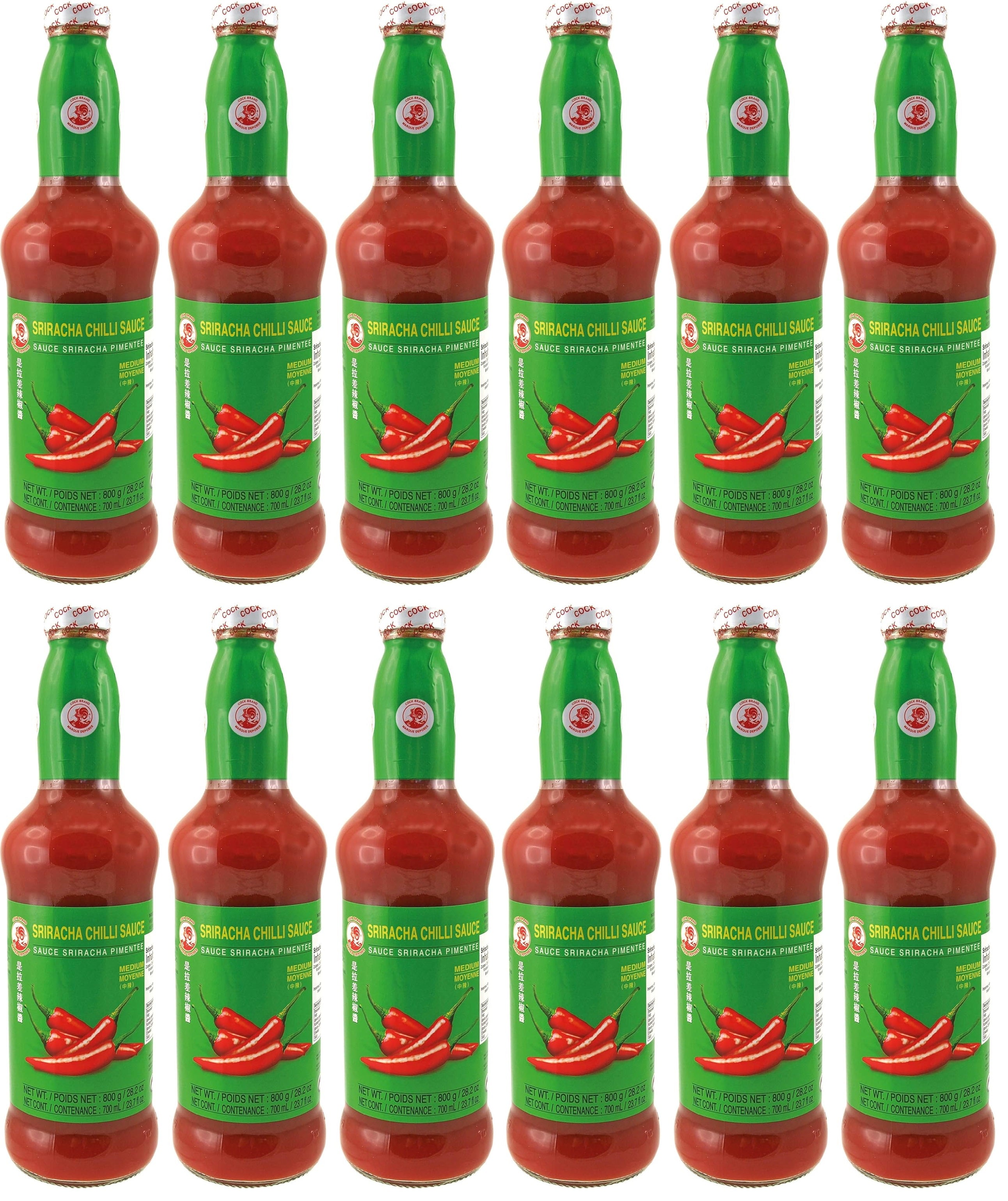 12 x Sriracha Sauce Chilli 800g