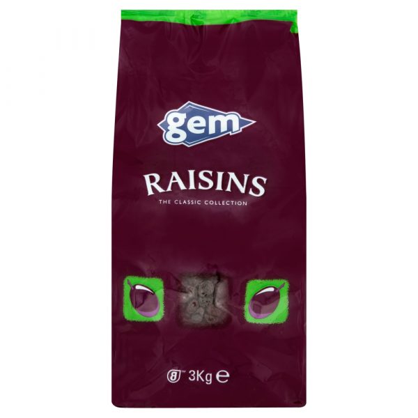 4 x Gem Raisins 3Kg