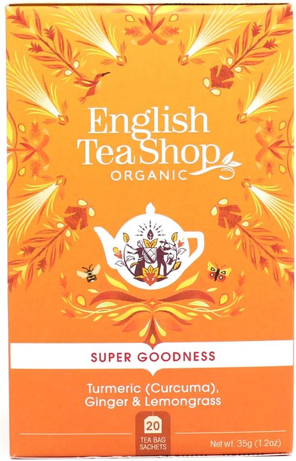 6 x English Tea Shop Turmeric Ginger Lemongrass - 20Bags