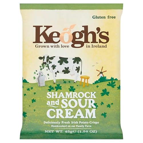 24 x Keogh's Shamrock And Sour Cream 45G