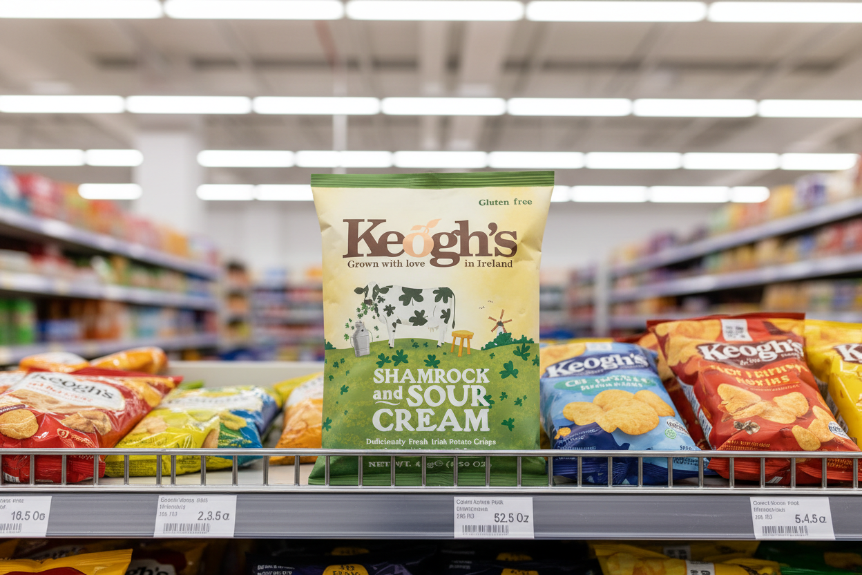 24 x Keogh's Shamrock And Sour Cream 45G