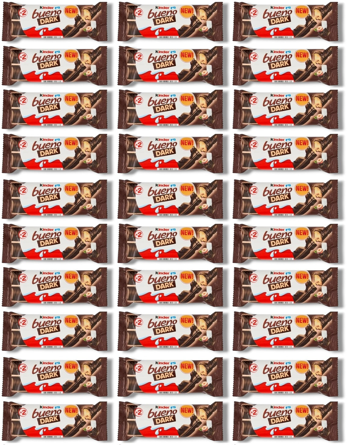 30 X Kinder Bueno Dark Chocolate - 43Gm