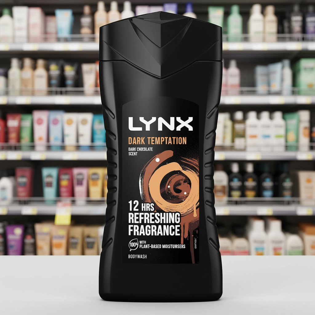 6 x Lynx  Shower Gel Dark Temptation 225 Ml