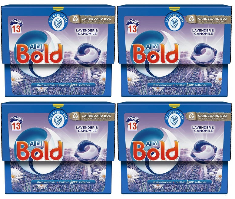 4 x Bold All-In-1 Pods Lavender & Camomile 13W