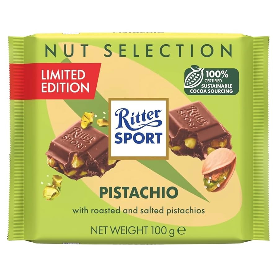 12 x Ritter Sport Pistachio - 100G