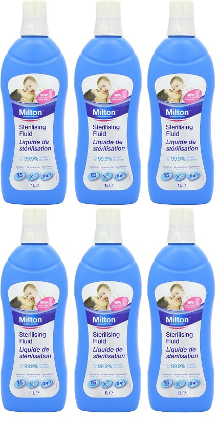 6 x Milton Sterilising Fluid 1L