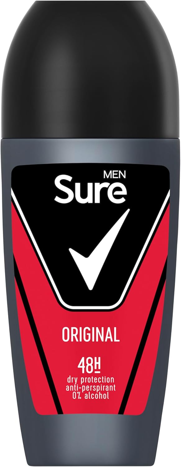 6 X Sure Men Roll On Original 50ML