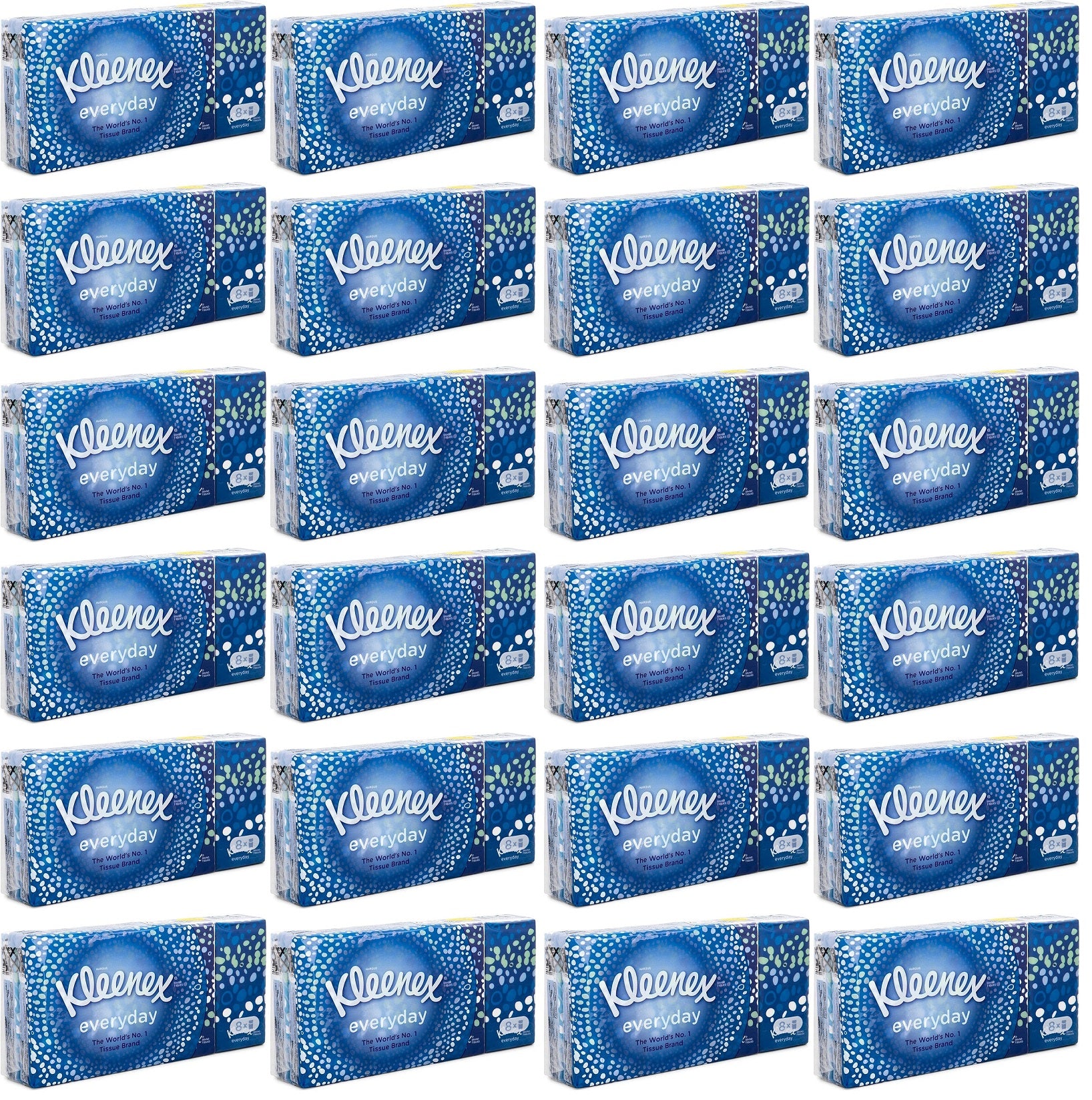 24 X Kleenex Everyday Pocket Tissues - 8 Pack