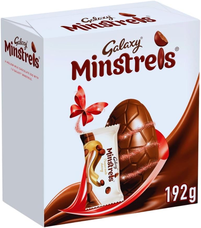 4 x Galaxy Minstrels Milk Chocolate Large Easter Egg - 192GM