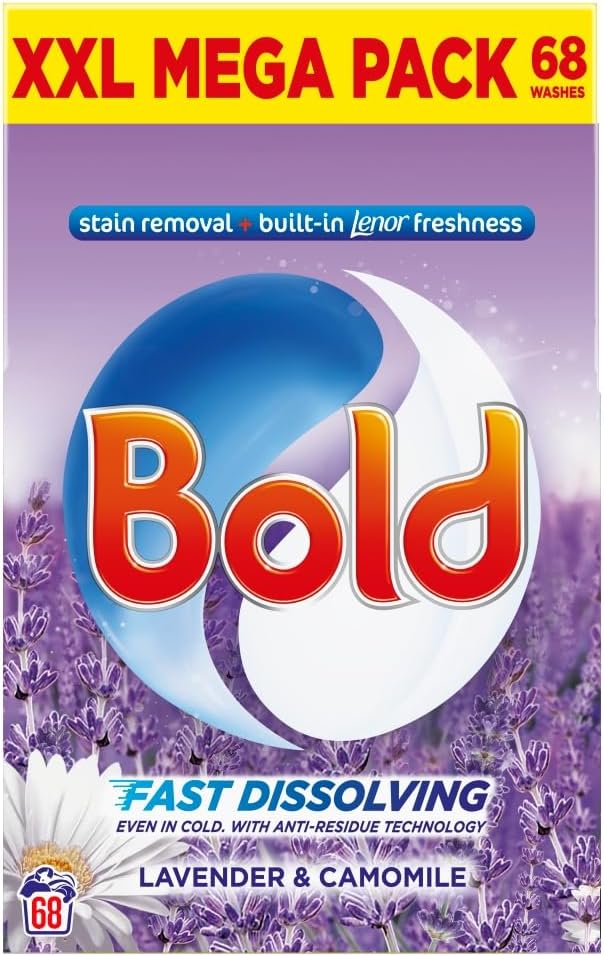 3 x Bold Powder Lavender 68 Wash - 3.4KG