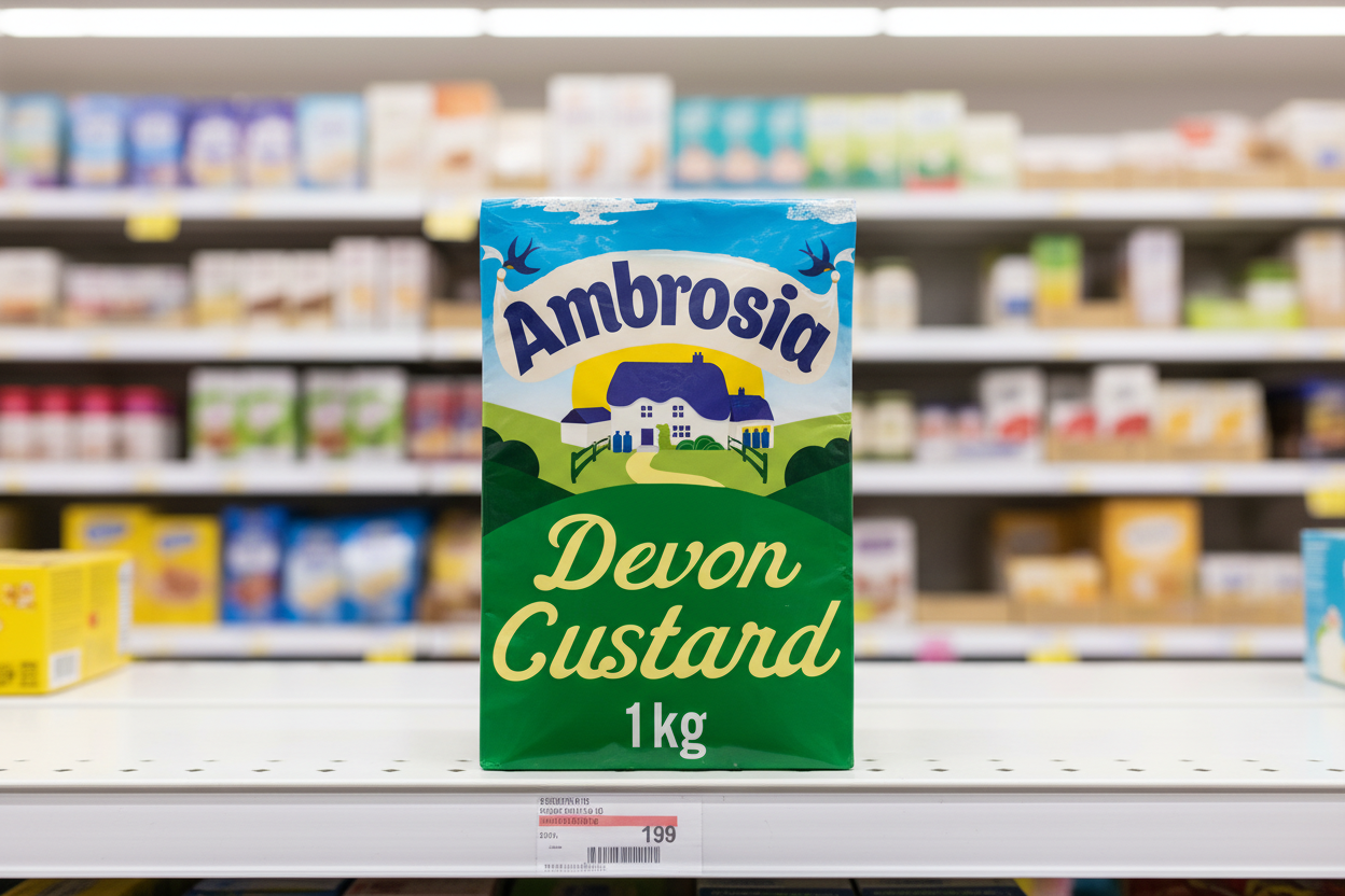 12 x Ambrosia Devon Custard  - 1KG