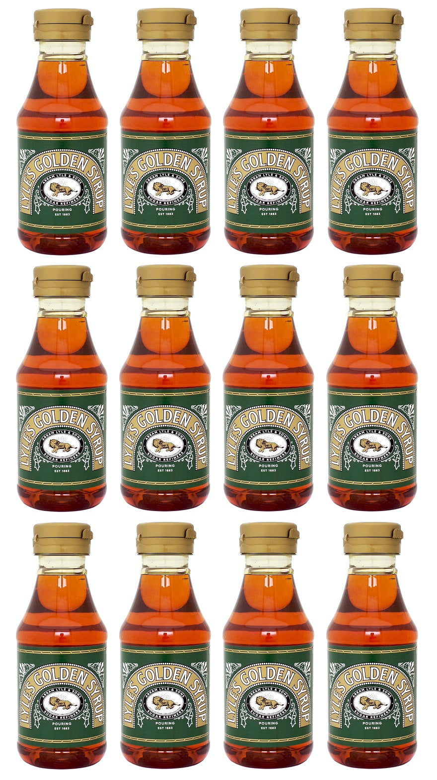 12 x Lyle's Golden Syrup Pouring 454G