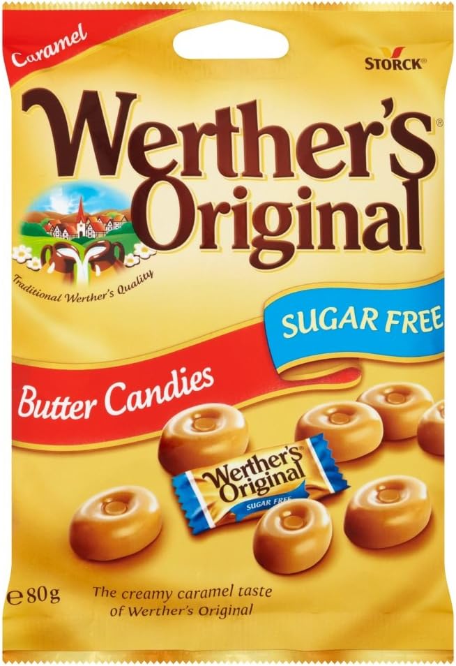 18 x Werther's Original Sugar Free Butter Candies 80G