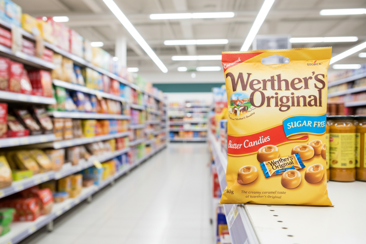 18 x Werther's Original Sugar Free Butter Candies 80G