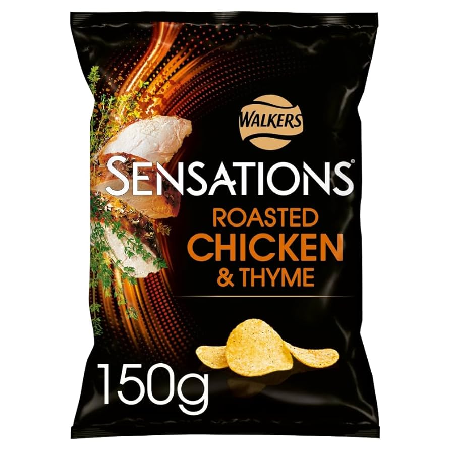 12 x Sensations Chicken & Thyme Crisps - 150GM