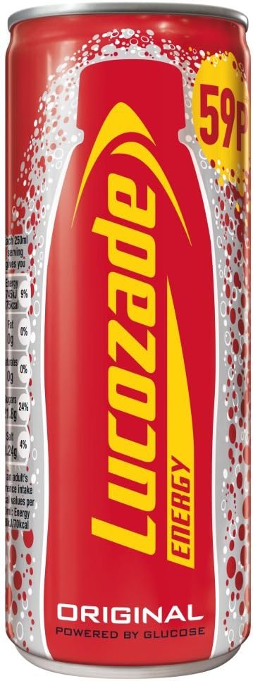 24 x Lucozade Energy Original Can - 250ML