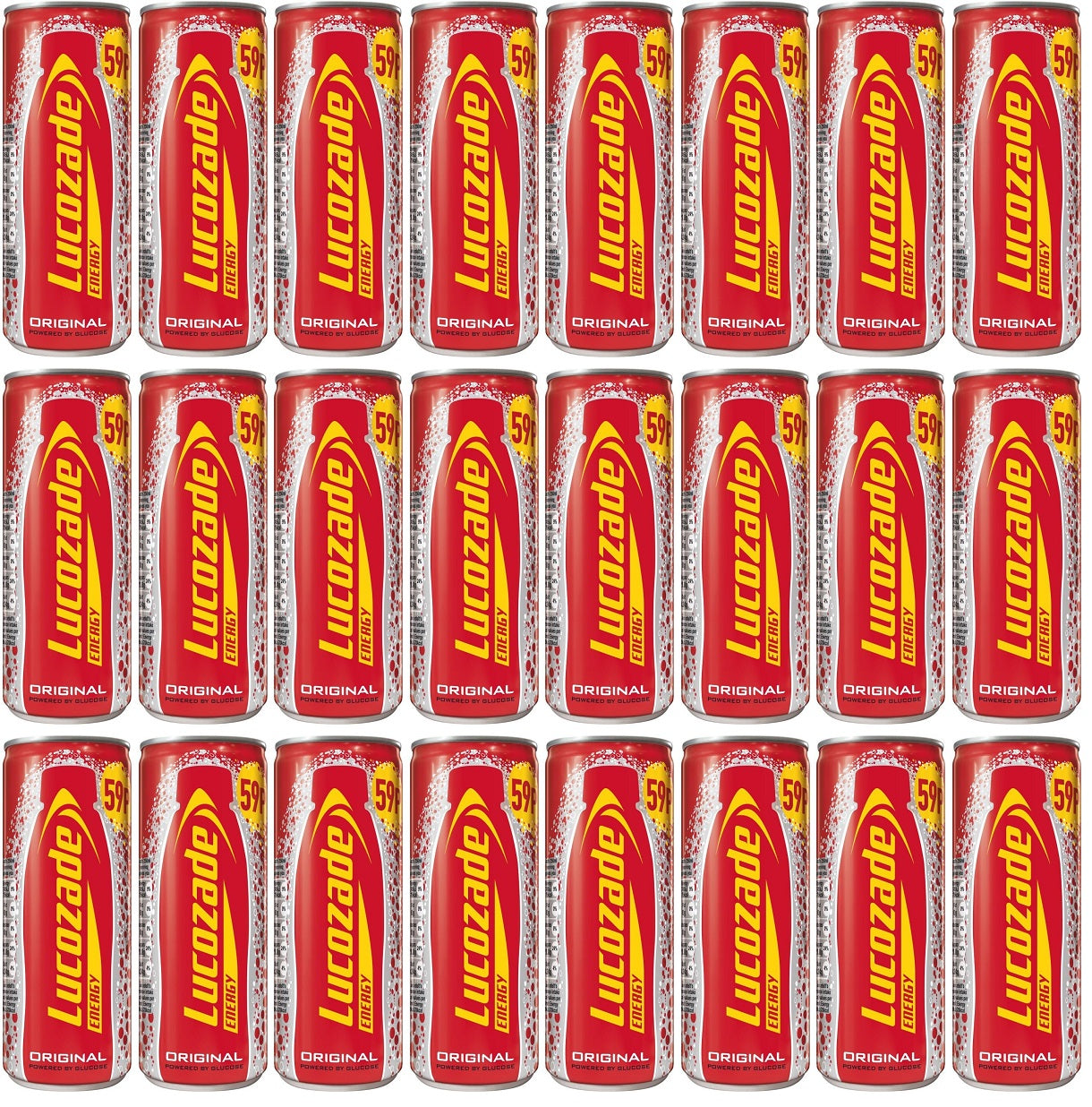 24 x Lucozade Energy Original Can - 250ML