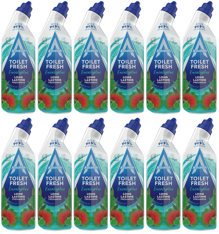 12 x Astonish Toilet Gel Eucalyptus  - 750ML