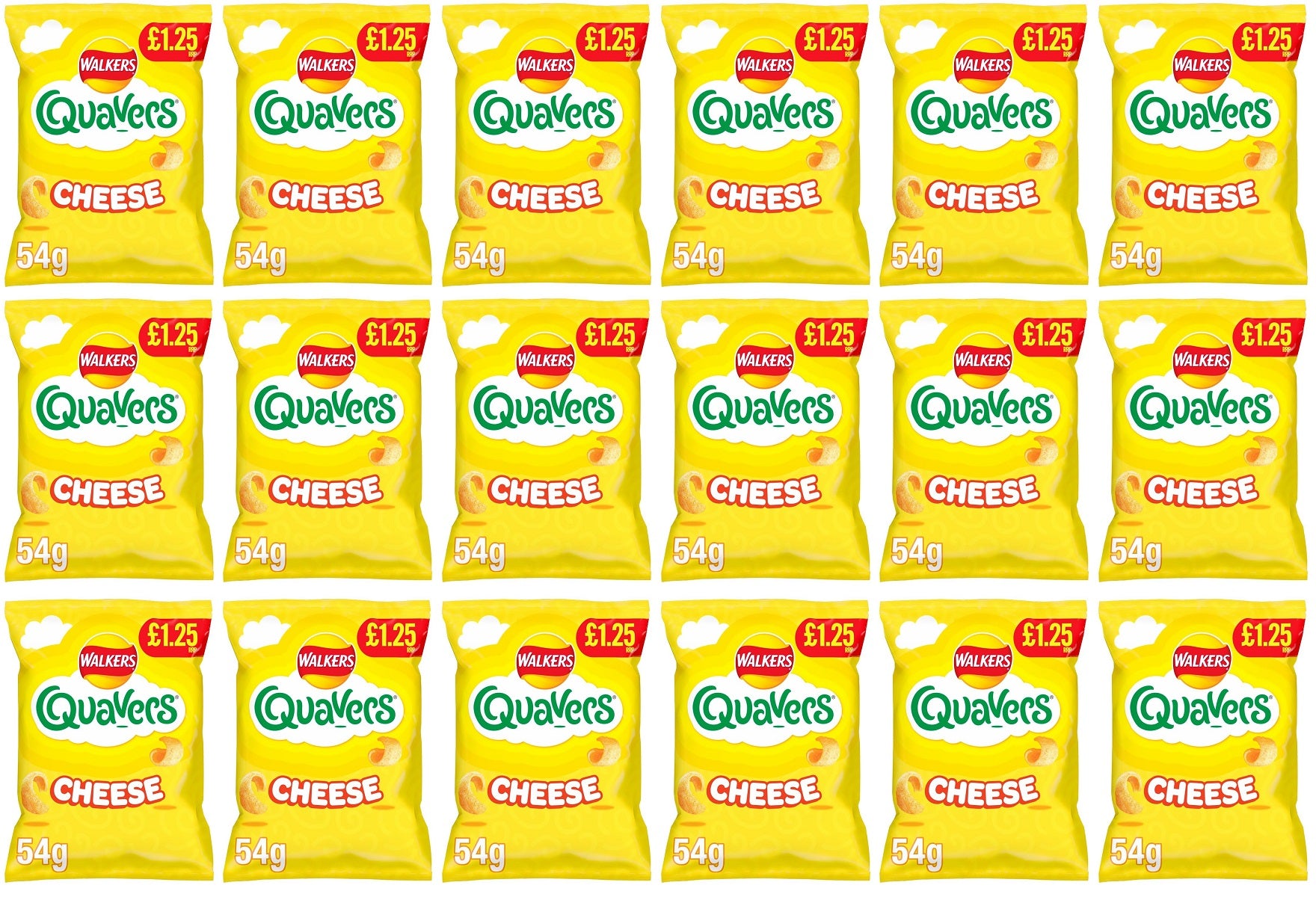 18 x Quavers Cheese - 54GM
