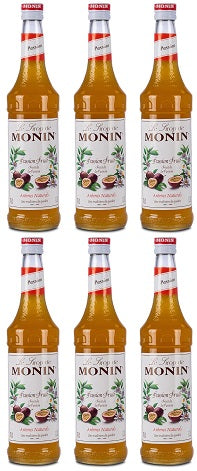 6 x Monin Passion Fruit 70Cl