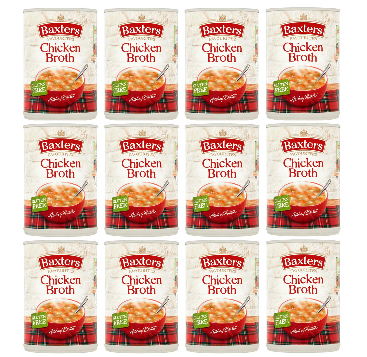 12 x Baxters Soup Chicken Broth 400Gm