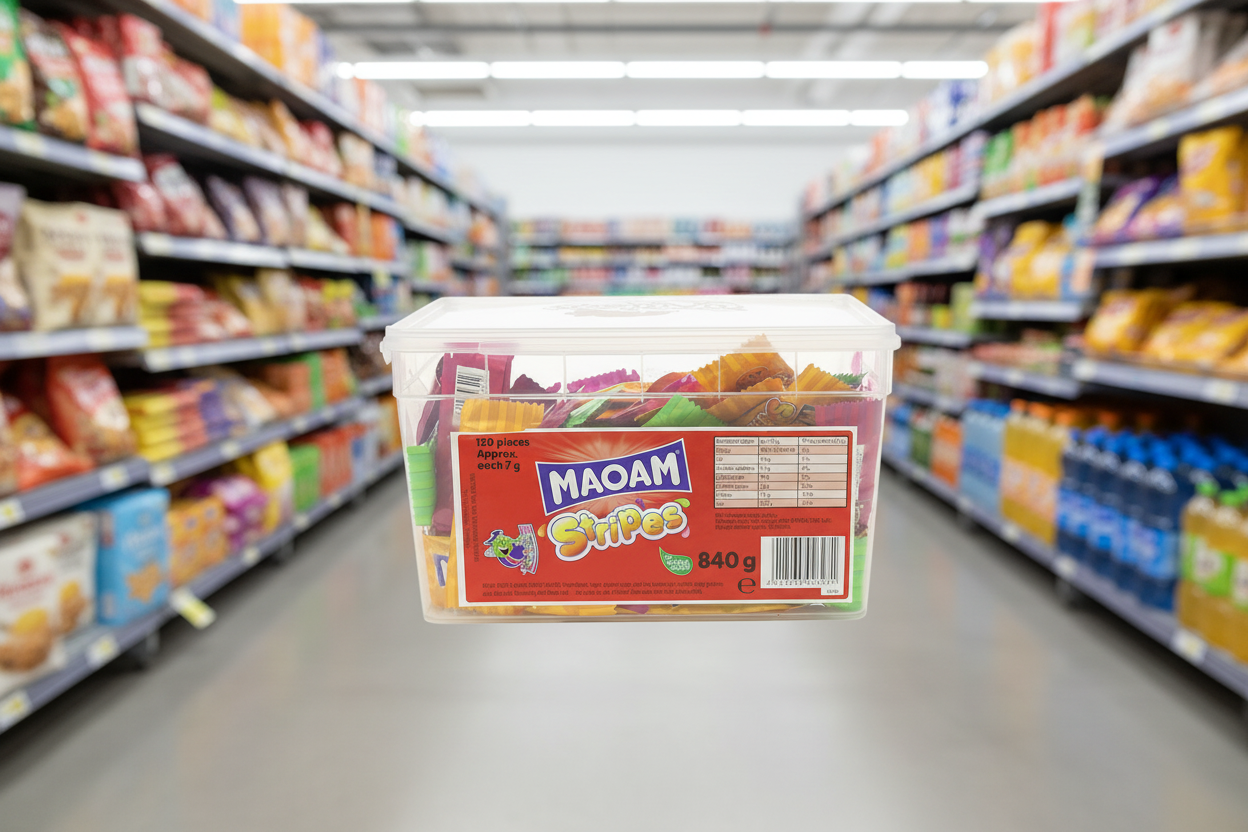 120 x Maoam Stripes Tub