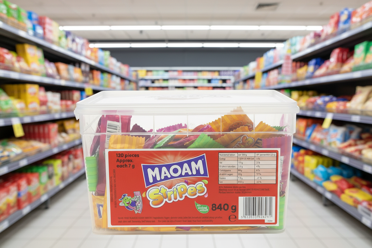 120 x Maoam Stripes Tub