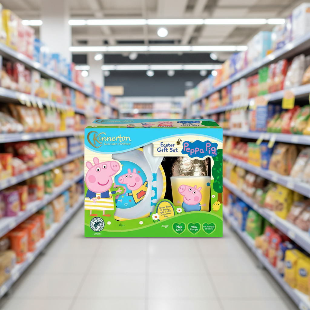 4 x Kinnerton Peppa Pig Meal Set Easter Egg Gift Set - 45GM